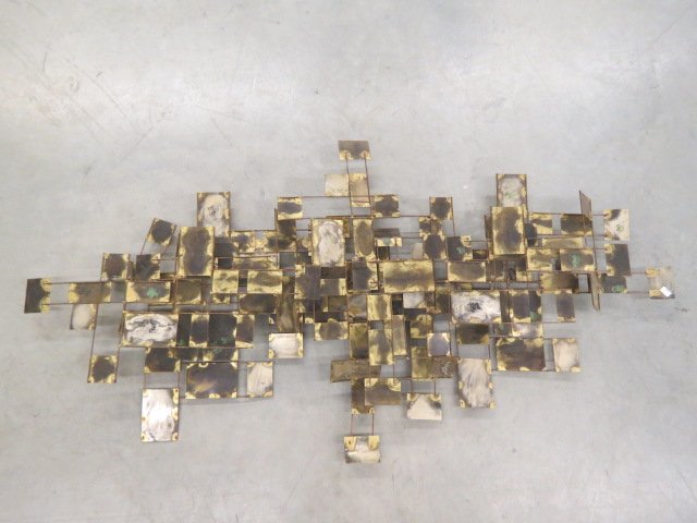 Curtis Jere Style Metalwork: Sculpture, mid century modern, 53" x 26"