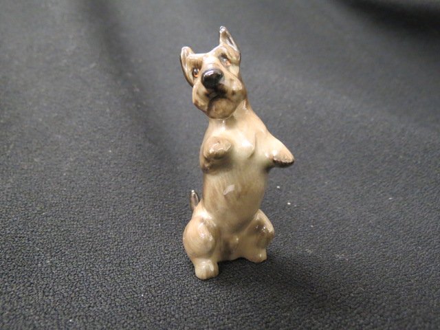 Royal Doulton Figurine of a Scottish Terrier,: begging, K-10", 2.75", excellent,