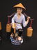2 Chinese Mudman Figurines, - 2