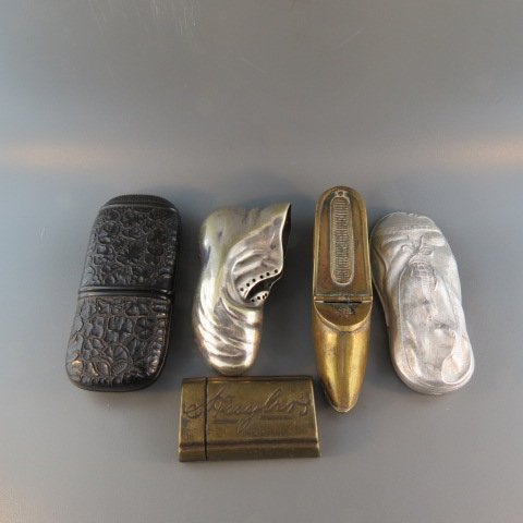 5 Victorian Match Safes. (1 of 3)