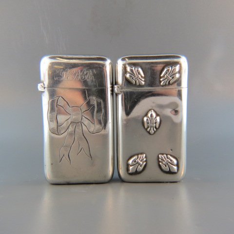 2 Victorian Sterling Silver Match Safes, (1 of 2)
