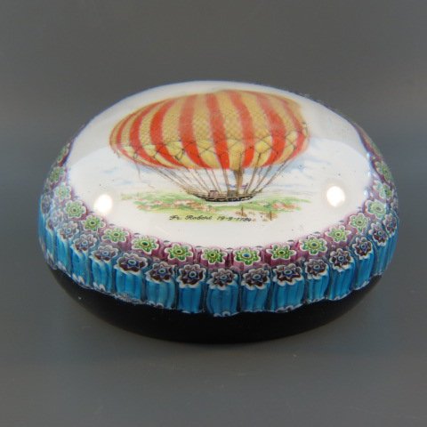 Hot Air Balloon Art Glass Paperweight, (1 of 3)