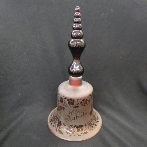 Victorian Art Glass Large Hand Bell, (1 of 4)