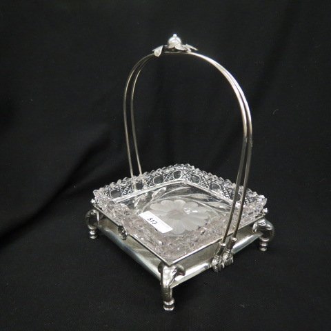 Victorian Silverplate Pickle Caster and Candy Dish (1 of 4)