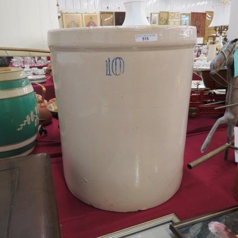 10 Gallon Stoneware Crock, (1 of 2)