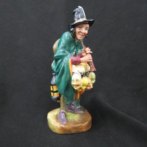 Royal Doulton Porcelain Figurine,: "The Mask Seller", HN #2103, 10.5".