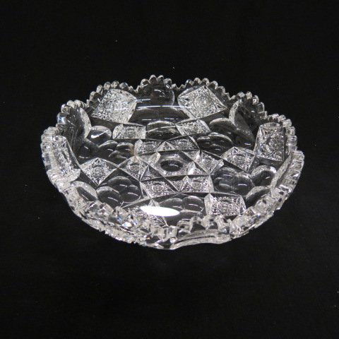Hawkes "Queens" Cut Glass Dish, (1 of 4)