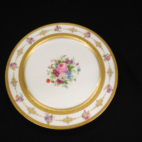 12 Limoges Porcelain Plates, (1 of 3)