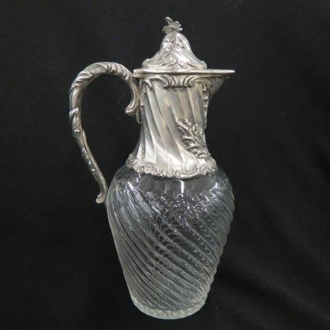 Fine Silver and Cut Glass Claret Jug, (1 of 5)