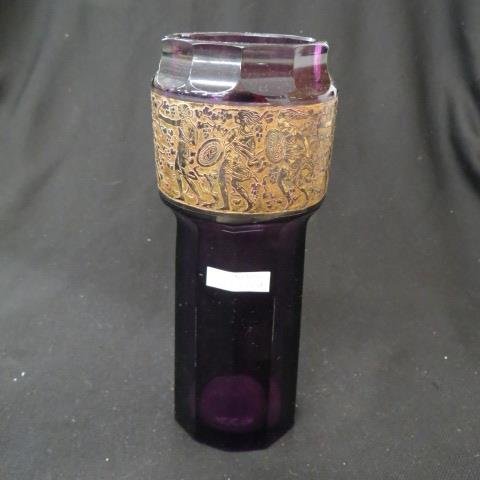 Moser Art Glass Vase, (1 of 4)