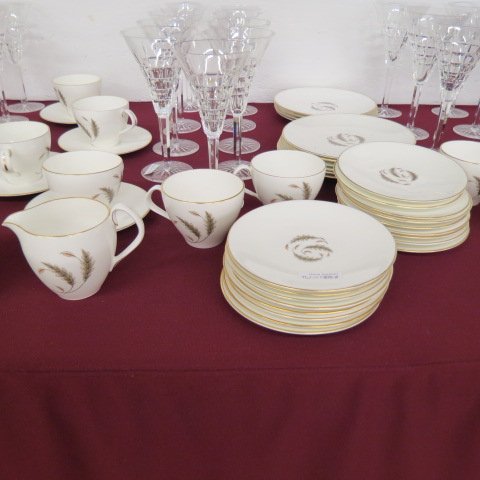 41 pc. Royal Worcester China Dessert Service, (1 of 6)