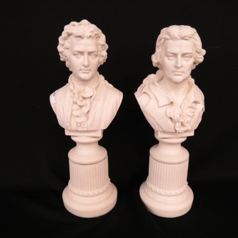 Pair of 19th Century Parian Busts, (1 of 3)