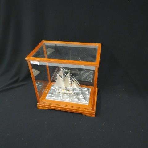 Takehiko Japanese Sterling Ship Model, (1 of 9)