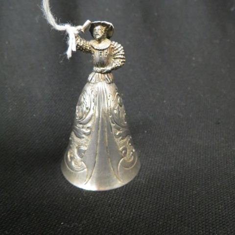 European Sterling Figural Bell, (1 of 4)