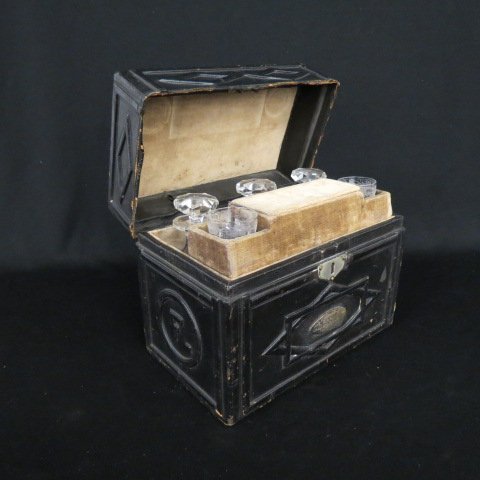 19th Century Travel Tantilus Box, (1 of 5)