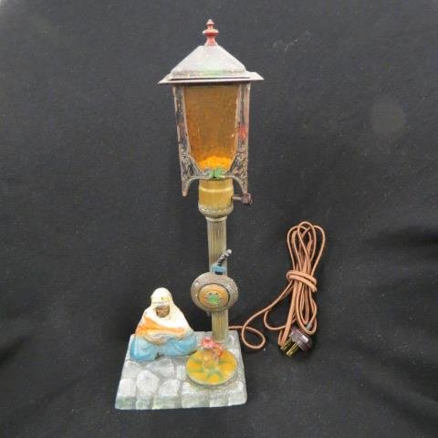 Orientalist Figural Lamp with Middle Eastern Man, (1 of 5)