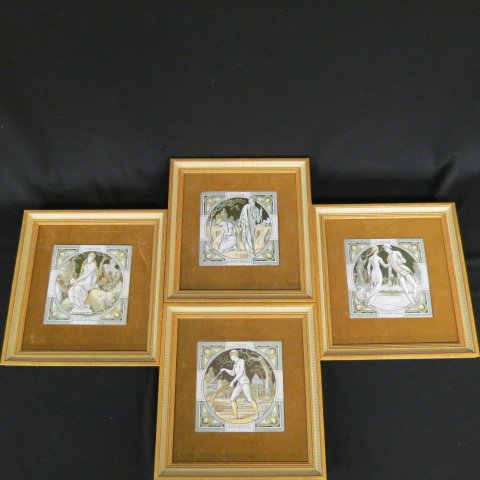 19th Century English "Four Seasons" Tiles, (1 of 5)