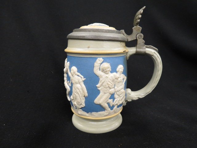 Mettlach Pottery Stein, (1 of 5)