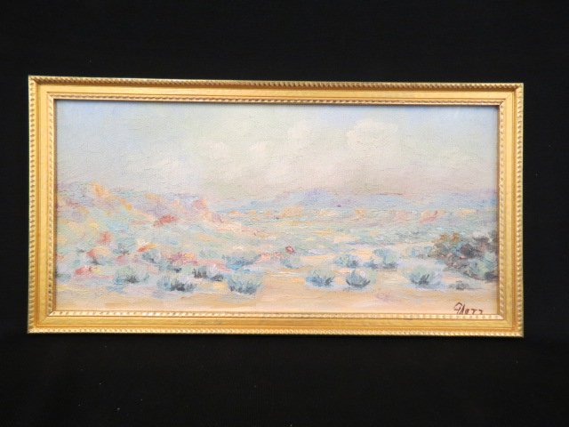 George Metz, oil,  Western landscape, (1 of 3)