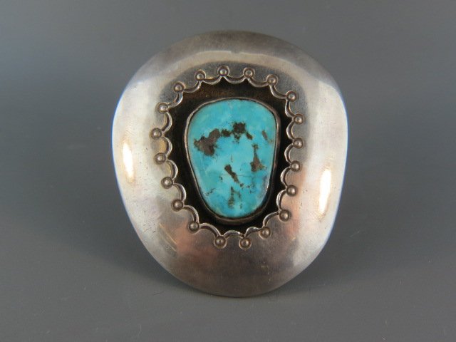 Indian Turquoise Silver Ring, (1 of 2)