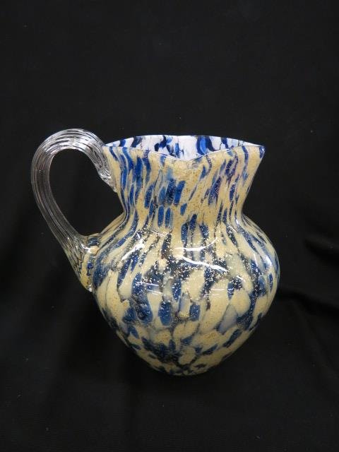 Victorian Spatterware Art Glass Pitcher, (1 of 3)