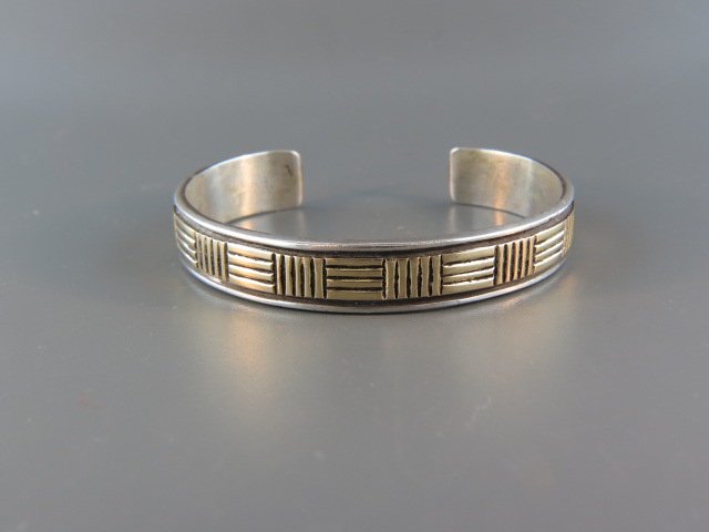 Indian 14k Gold & Sterling Silver Bracelet (1 of 4)