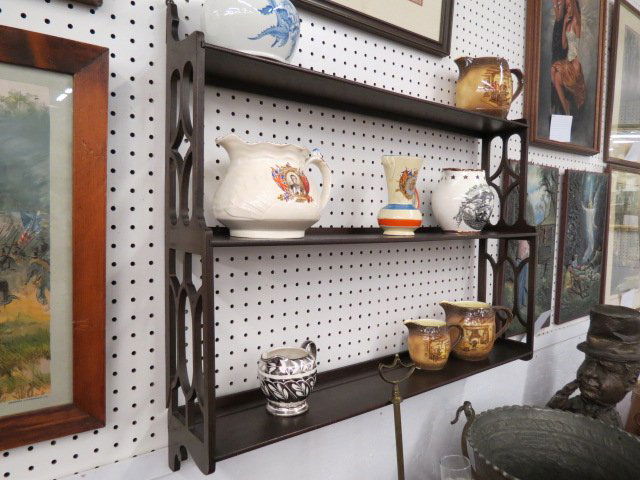 Mahogany Wall Shelf, (1 of 2)