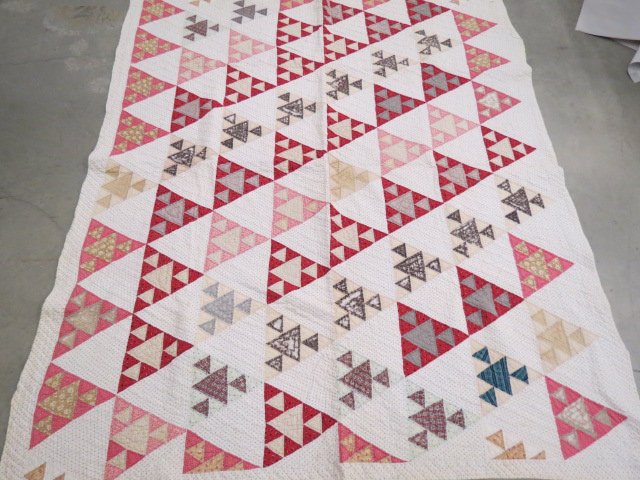 Antique Handmade Quilt, (1 of 3)