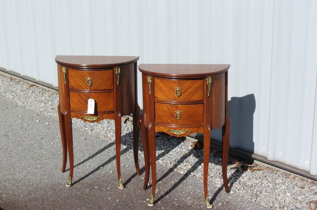 Pair of French Nightstands, (1 of 3)
