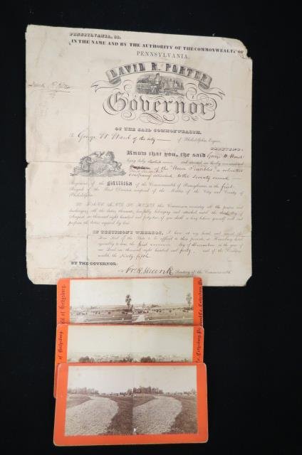 Civil War Discharge Papers, (1 of 7)