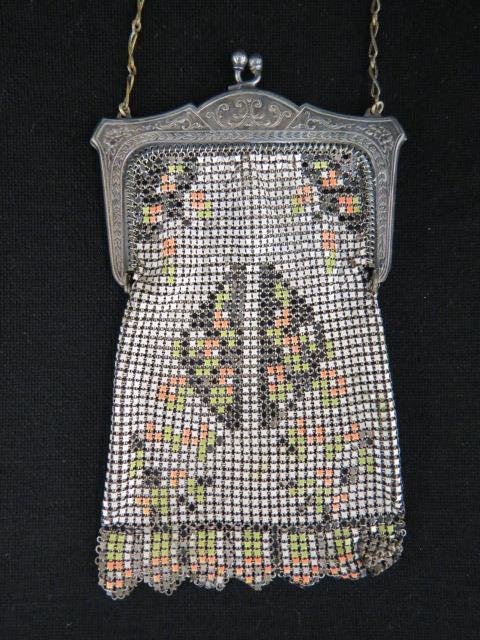 Art Deco Mesh Purse, (1 of 3)