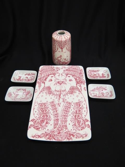 5 Bjorn Wiinblad Nymelle Ceramic Pieces, (1 of 4)