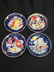 4 Bjorn Wiinblad Rosenthal Porcelain Plates,