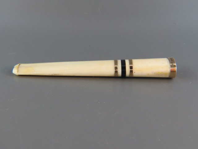 14k Gold & Ivory Cigarette Holder, (1 of 2)