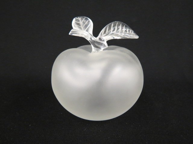 Lalique Crystal Large Apple Perfume Bottle, (1 of 3)