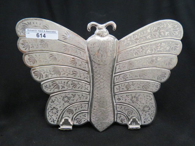 Figural Butterfly Musical Dresser Box, (1 of 3)