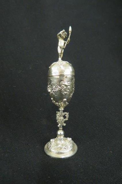 European Silver Spice Tower, or miniature egg box (1 of 4)