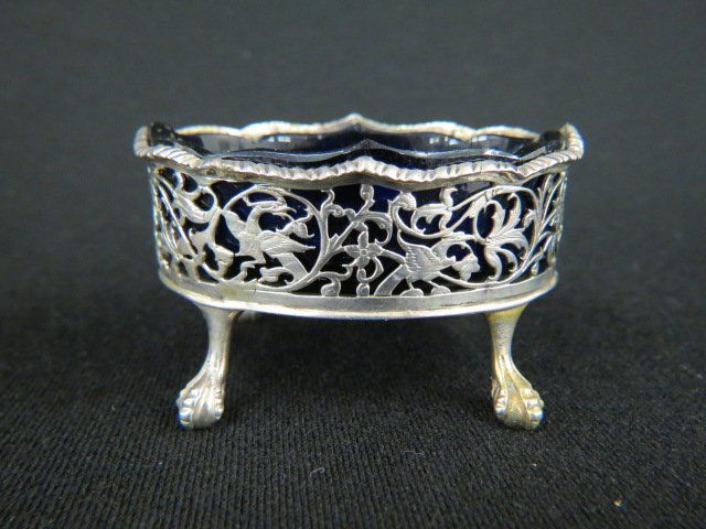 English Sterling Silver Salt Cellar, (1 of 3)