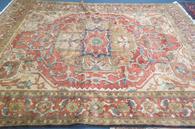 Heriz Persian Handmade Room Size Rug, (1 of 7)