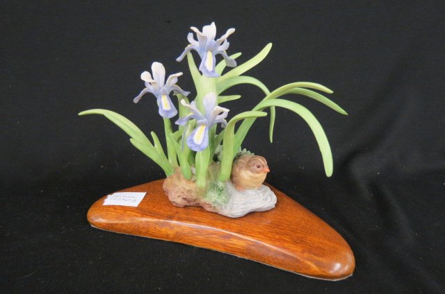 Cybis Porcelain Figurine of Chick and Orchid, (1 of 5)