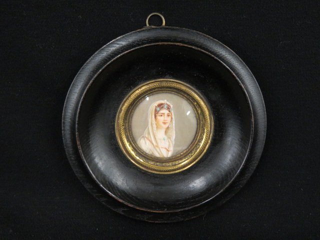 Miniature Portrait on Ivory of Josephine, (1 of 2)