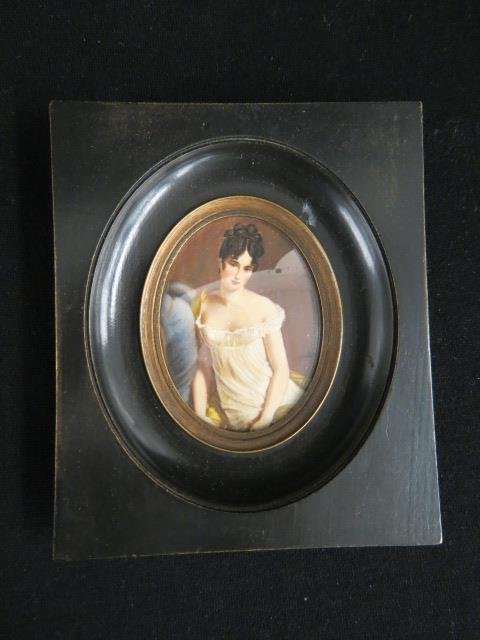 Miniature Portrait on Ivory of Josephine, (1 of 2)