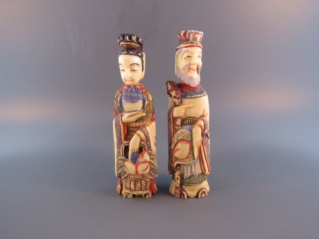 2 Carved Ivory Snuff Bottles (1 of 2)