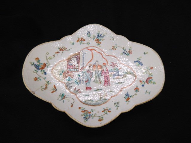 Chinese Porcelain Oval Serving Dish, (1 of 5)