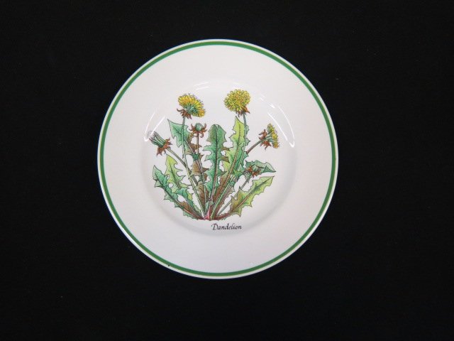6 Tiffany China "Wild Flowers" Plates, (1 of 5)