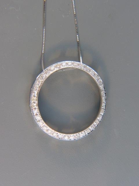 Diamond Circle Pendant, (1 of 3)