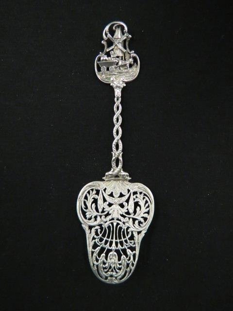 Dutch Silver Pie Server, (1 of 4)