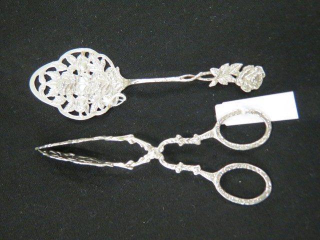 2 European Silver Servers, (1 of 7)