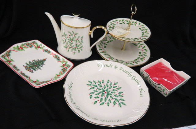 6 Lenox Holiday China Servers, (1 of 4)