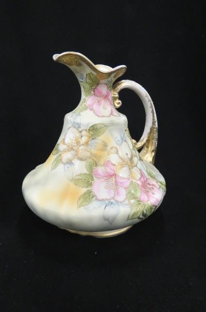 Nippon Handpainted Porcelain Vase, (1 of 3)